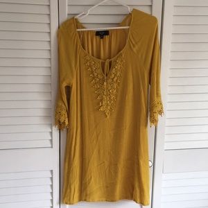 Mustard yellow dress
